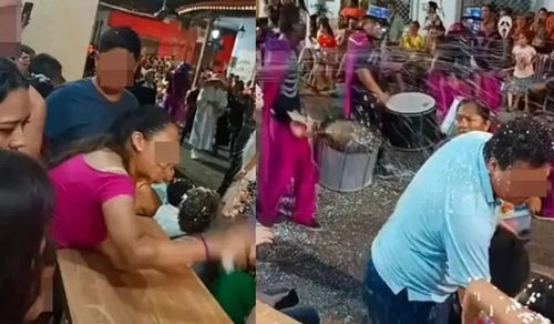 Denuncian desalojo de familia por negarse a jugar con espuma en Santa Cruz