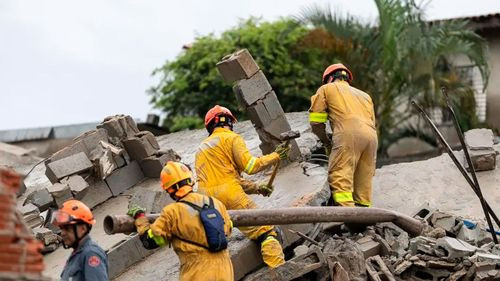 Edificio en construcción cae sobre casa de bolivianos en San Pablo