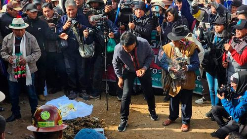 Evo Morales inicia marcha patriótica desde Caracollo rumbo a La Paz