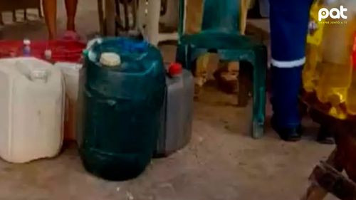 Decomisan combustible vendido ilegalmente en la avenida Virgen de Luján