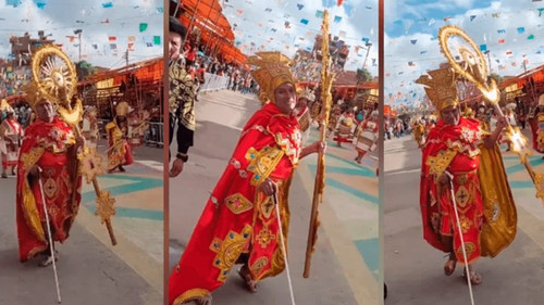 Bailarín no vidente sorprende y brilla en el Carnaval de Oruro