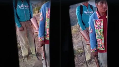 Un hombre armado fue captado en un punto de bloqueo en Tapacarí, Cochabamba