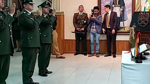 Gobierno posesiona nuevos directores de la Policía Boliviana