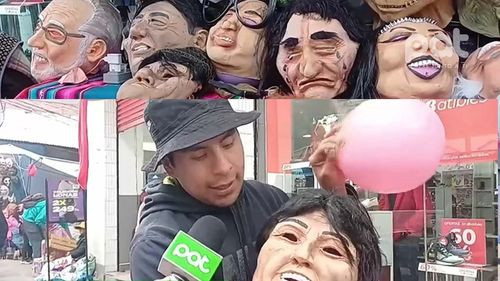 Políticos se toman Halloween: máscaras de Evo, Manfred, Tuto y Galindo son las más vendidas  Políticos se toman Halloween: máscaras de Evo, Manfred, Tuto y Galindo son las más vendidas