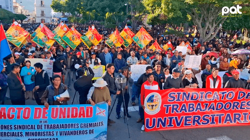 Chuquisaca marcha por Fancesa y se declara en emergencia ante audiencia en La Paz