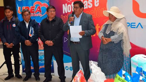 UPEA entrega víveres a madres de niñas con discapacidad