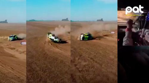 Vuelco en plena carrera del Rally argentino deja una piloto hospitalizada