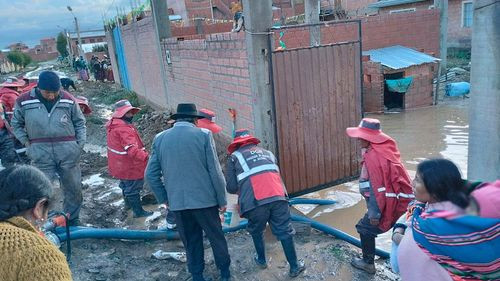 Alcaldía de El Alto interviene eficazmente ante inundación en el Distrito 14