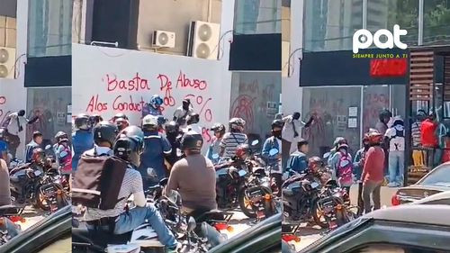Mototaxistas de Yango protestan por aumento de comisiones y tarifas bajas  