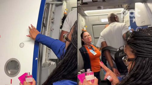 Polémica por pasajera que realiza ritual antes de abordar un avión tras recientes accidentes aéreos