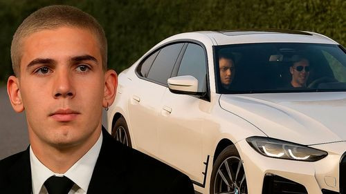 Franco Mastantuono, 18 años  (y cinco días), ya conduce su  propio BMW