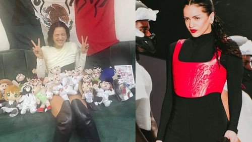 Fans piden multar a Rosalia por escribir “Motomami” en la bandera mexicana