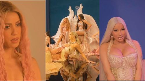 Shakira y Cardi B revelan el detrás de escenas de su colaboración en WhatsApp