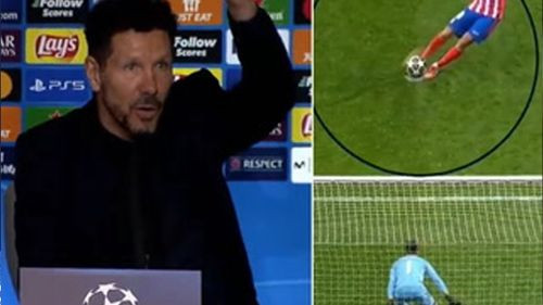 Simeone sobre el penal  de Julián Álvarez:  &quot;Nos sentimos ultrajados&quot;