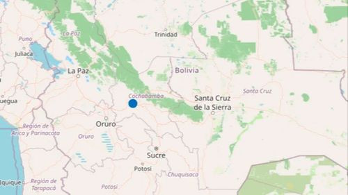 Cochabamba registra un sismo de magnitud 3,2 durante la madrugada