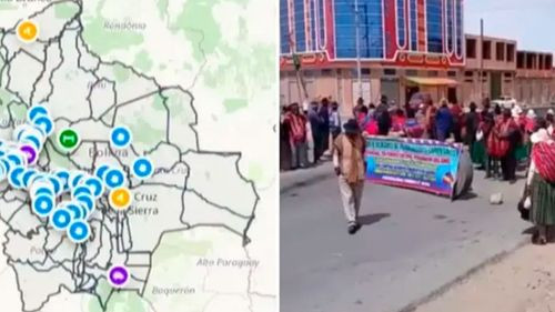 ABC revela que el 60% de los bloqueos nacionales afecta al eje central