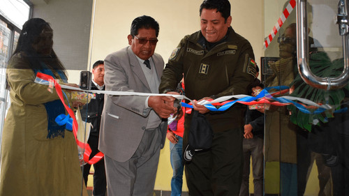 Alcaldía de El Alto inaugura centro de monitoreo escolar en la Unidad Educativa Juan Capriles