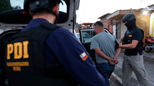 Policía de Chile detiene a seis nuevos miembros de El Tren de Aragua
