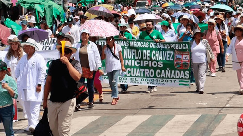 Médicos de la CNS realizan paro nacional en rechazo a ley que afectaría sus salarios