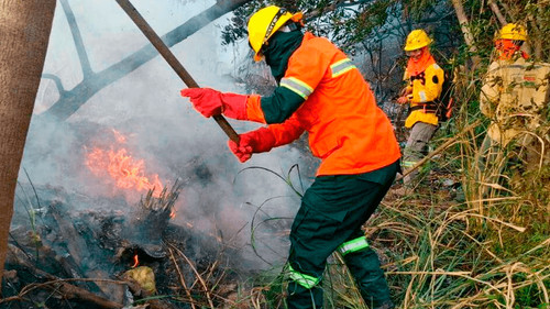 Seis incendios están activos en Bolivia, según el Gobierno