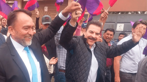 Manfred Reyes Villa se postula a la reelección y presenta a Sergio Rodríguez como candidato a la Gobernación de Cochabamba