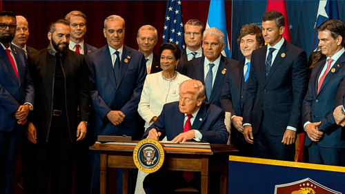 Imagen de Líderes firman documento de la “Coalición de las Américas contra los cárteles”