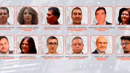 Estos son los ministros del gabinete de Rodrigo Paz