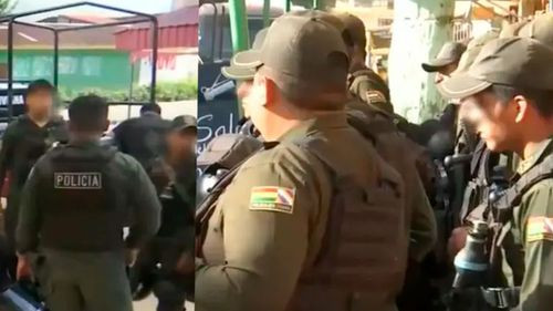 Despliegue policial en Saipina tras toma de estación Oconi