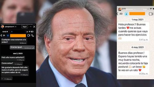 Julio Iglesias difunde mensajes para negar acusaciones de abuso