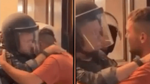 Del consuelo a la indignación: el abrazo policial que terminó en reclamo de justicia
