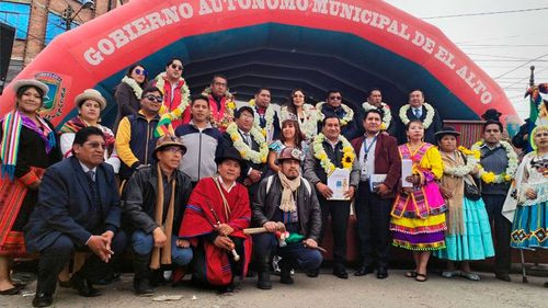 La entrada de las personas con capacidades diferentes “Por una Bolivia Inclusiva” deslumbra al público en El Alto