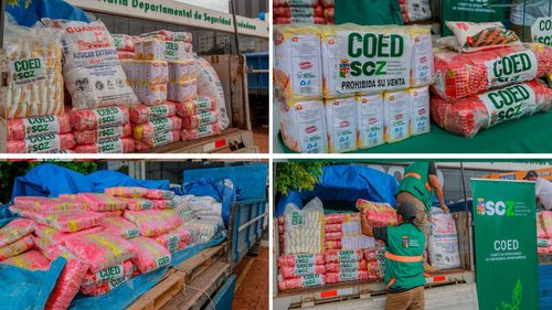 La Gobernación envía 21 toneladas de alimentos a zonas afectadas por la sequía