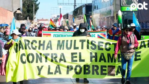 Marcha Multisectorial llega a La Paz