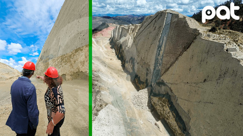 Ministra Yáñez pide a Chuquisaca cuidar huellas de dinosaurios de Cal Orck&#039;o