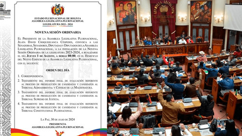 Asamblea Legislativa convoca a novena sesión ordinaria el 1 de agosto