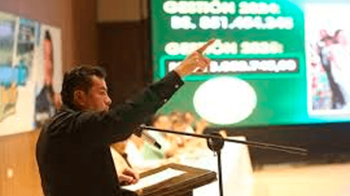 Jhonny Fernández anuncia presupuesto ajustado para 2025