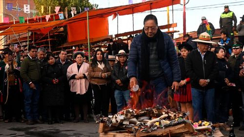 Luis Arce convoca a la unidad y justicia social en el Martes de Ch’alla