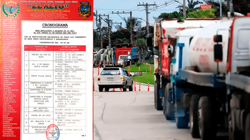 Transporte pesado anuncia paro indefinido y bloqueos en todo el país