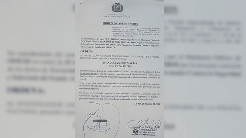   Ministerio Público emite Orden de Aprehensión por Delitos de Terrorismo y Alzamientos Armados