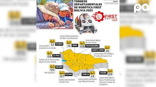 Comienzan las eliminatorias para el Torneo Nacional de Robótica First Bolivia 2025