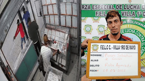 Fiscalía imputa a brasileño implicado en el atraco a joyerías en Santa Cruz