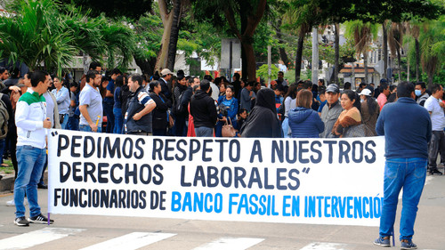  Ex Banco Fassil paga parcialmente los salarios de sus trabajadores