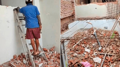 Termina con su pareja y destruye la casa que construyó para los dos