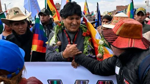  Evo Morales confirma marcha del 16 de mayo pero no inscribirá candidatos por falta de consenso