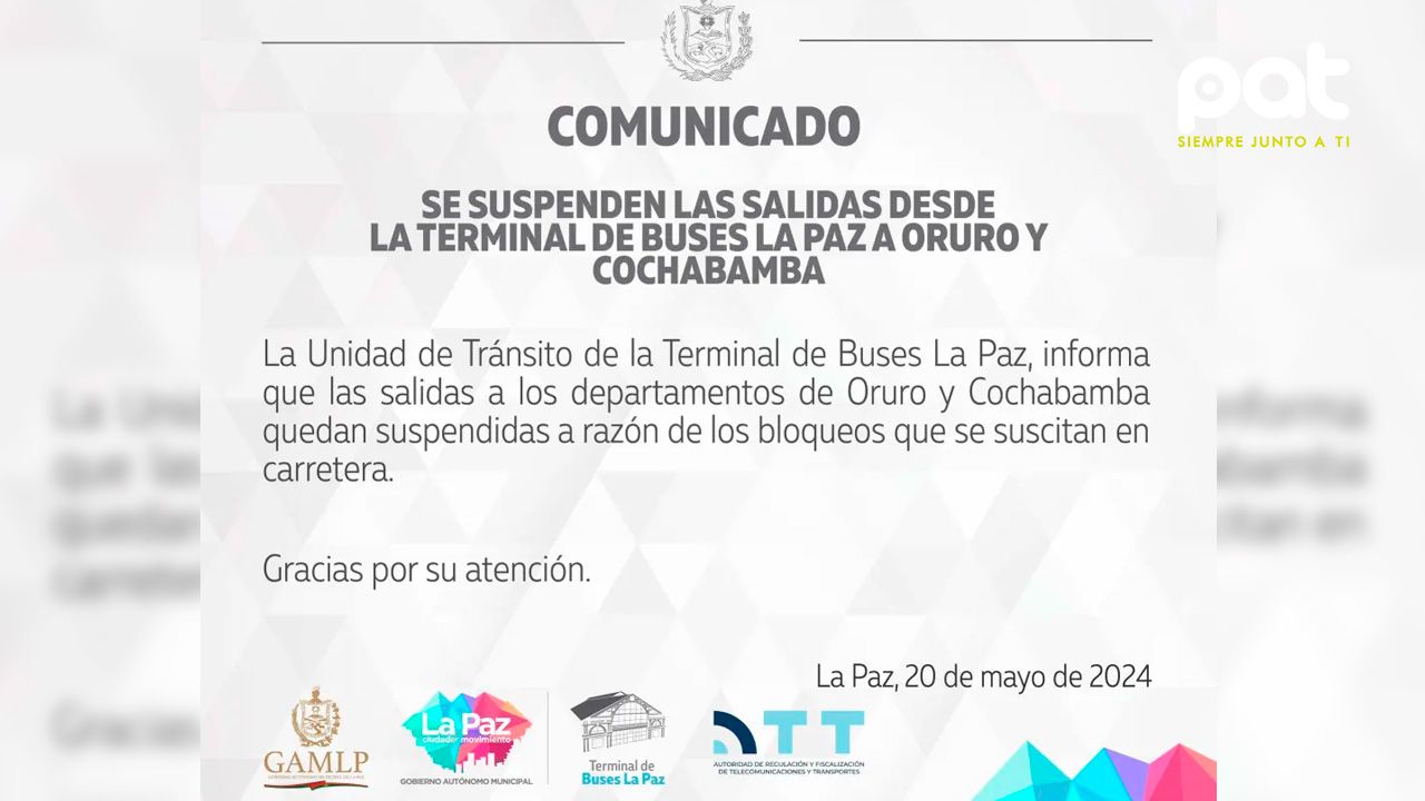 Se suspenden salidas de la Terminal de La Paz.jpg