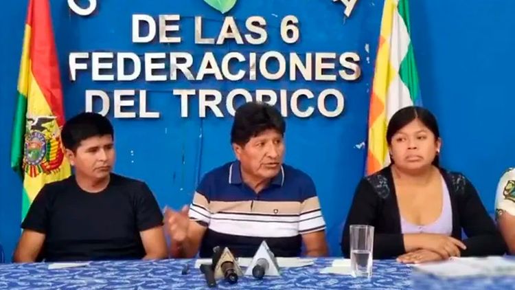 Evo Morales vincula a Cerimedo con un presunto plan para intervenir el Trópico