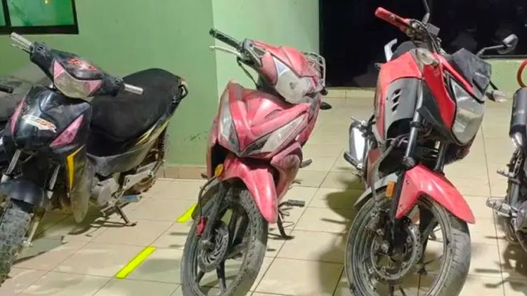 Recuperan 12 motocicletas robadas en Culpina