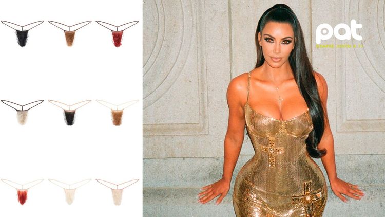  Kim Kardashian lanza tangas con vello púbico falso y desata debate sobre los estándares de belleza