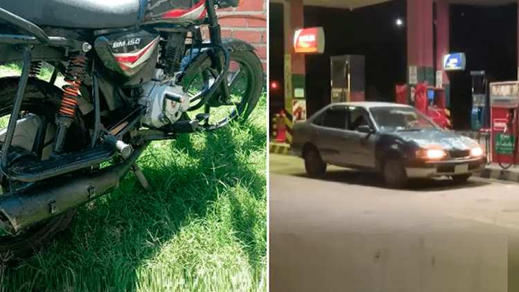 Santa Cruz: moto usada en asaltos a surtidores fue robada minutos antes en Cotoca
