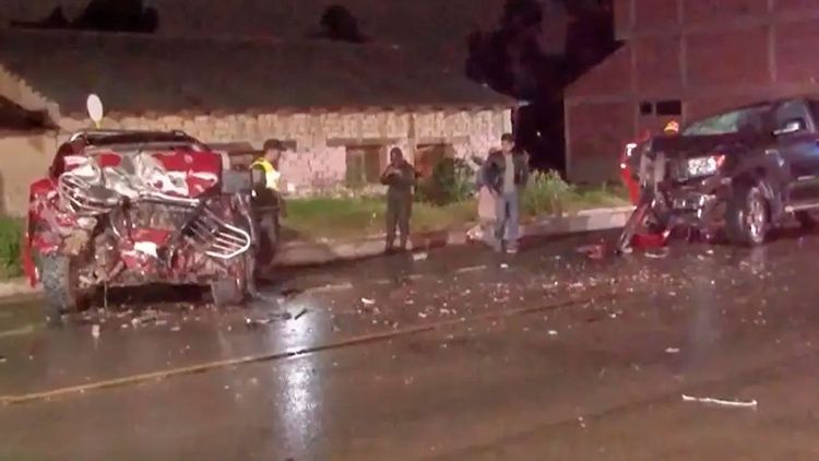 Choque frontal en Quillacollo deja un fallecido y tres heridos